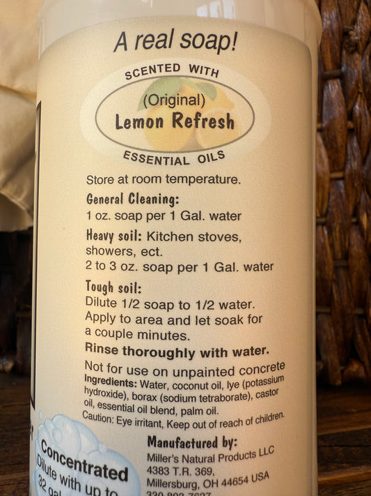 Miller’s Naturally Back to Basics Multi-Purpose Cleaner (Lemon Fresh)
