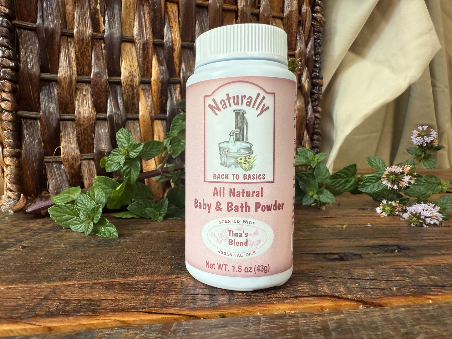 Miller’s Naturally Back to Basics – Baby & Bath Powder – Tina's Blend - Herbal Root Powder for Babies, Sensitive Skin & All-Natural Care