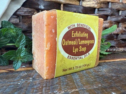 Miller’s Naturally Back to Basics Luxury Bar Soap (Shea Butter Based) – Exfoliating Oatmeal/Lemongrass