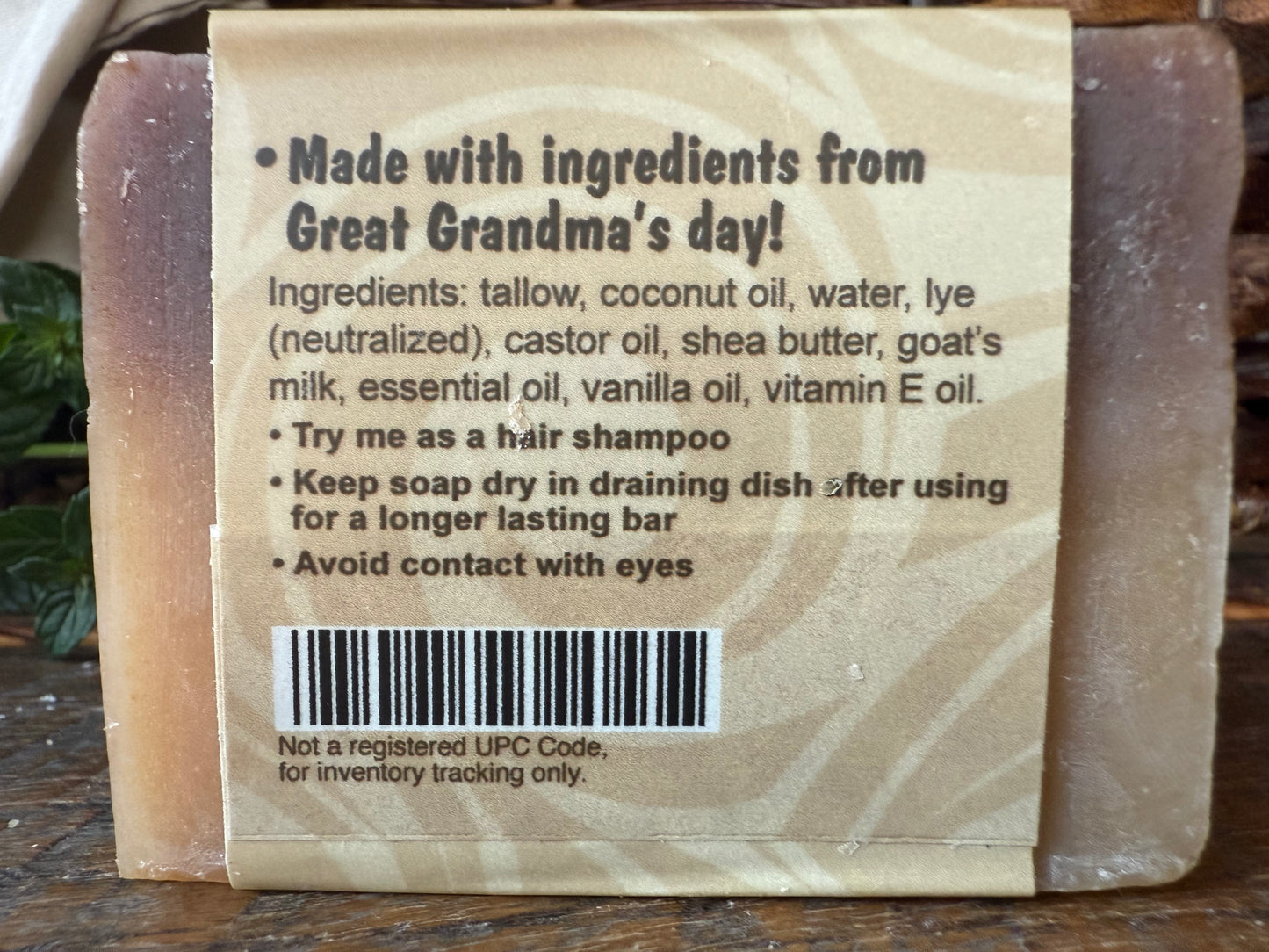 Miller’s Naturally Back to Basics Luxury Bar Soap (Shea Butter Based) – Vanilla/Almond Goat’s Milk