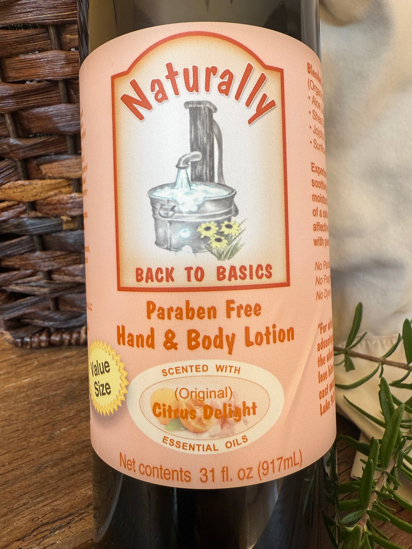Miller’s Naturally Back to Basics Citrus Delight Hand & Body Lotion (Shea Butter Based)