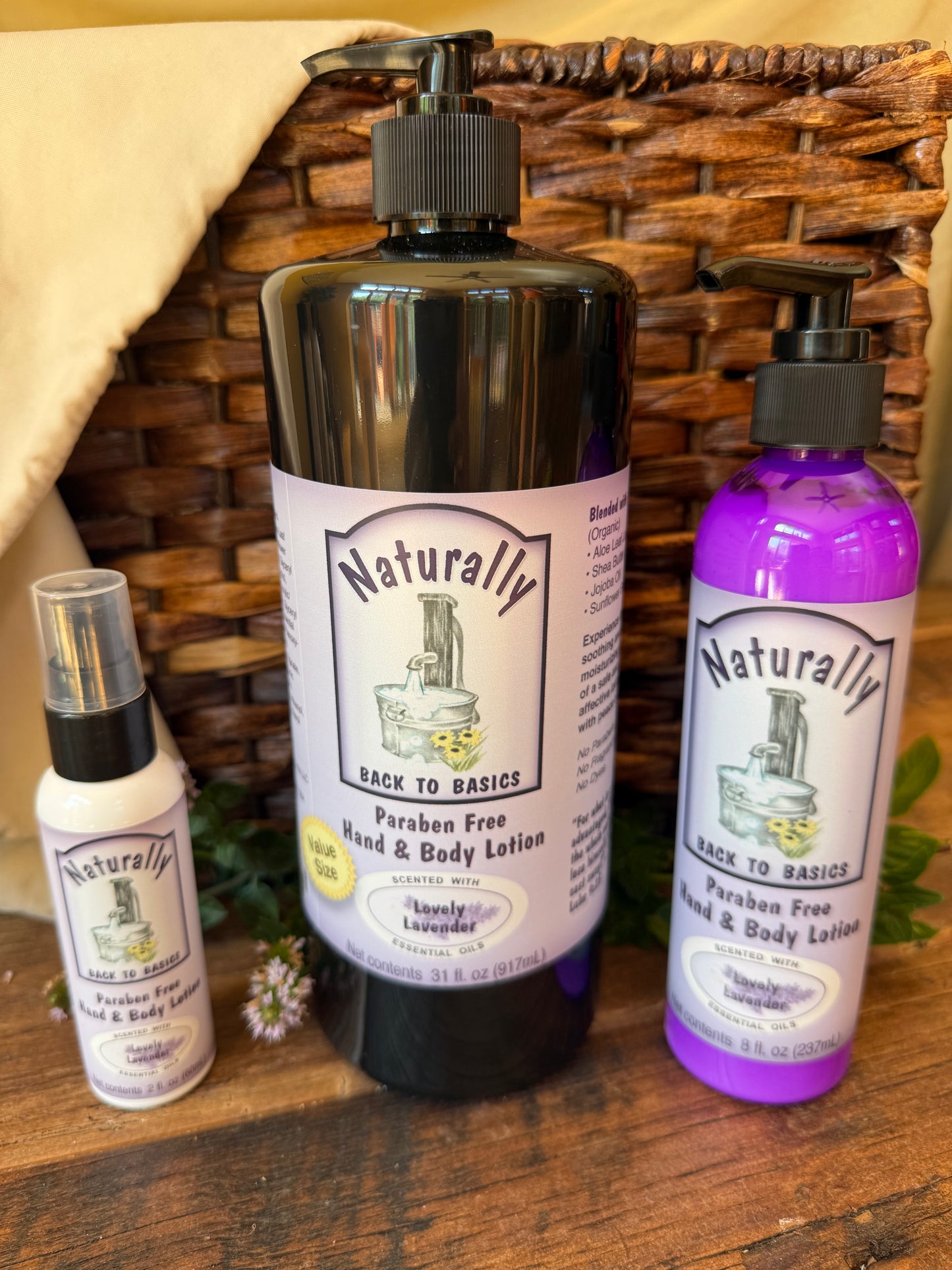 Miller’s Naturally Back to Basics Lovely Lavender Hand & Body Lotion (Shea Butter Based)