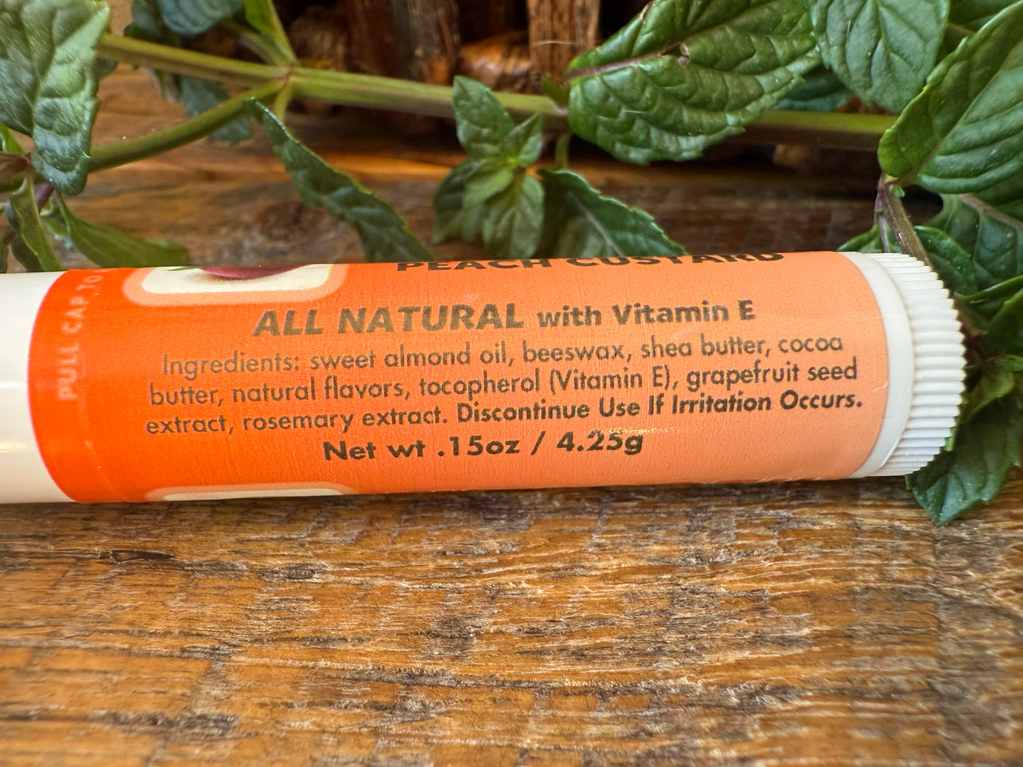 Miller’s Naturally Back to Basics Lip Smooth – Citrus Blossom, Peach Custard, Honey Comb, Spearmint