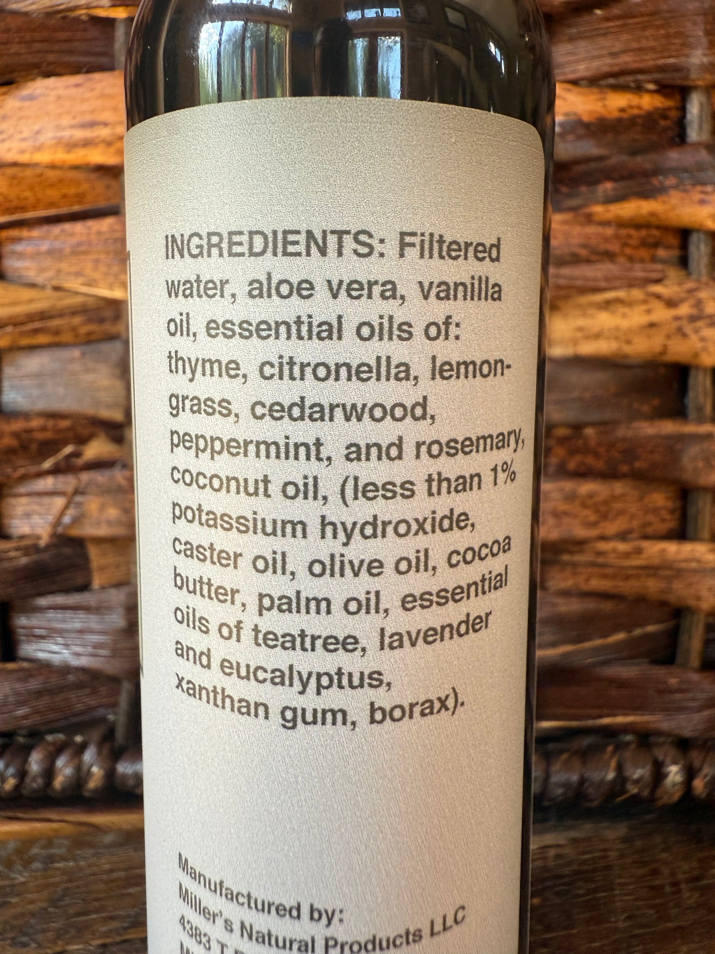 Miller’s Naturally Back to Basics Bug D-feat: Natural Bug Spray