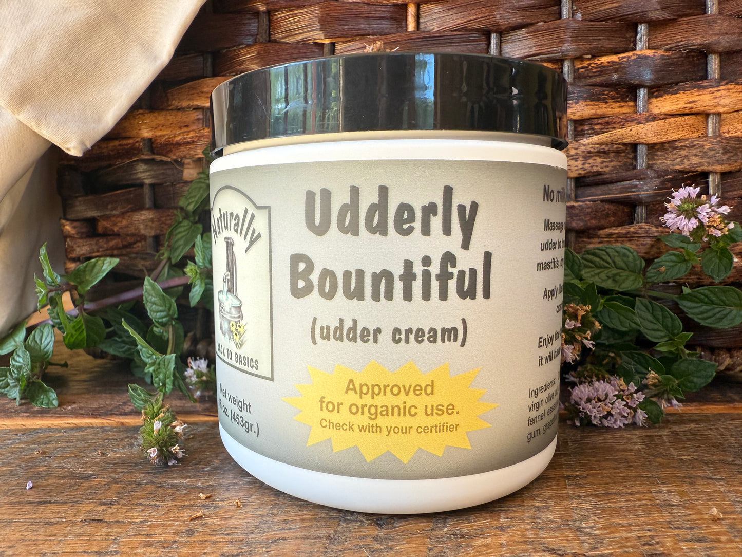 Miller’s Naturally Back to Basics Udderly Bountiful Udder Cream (16 oz)