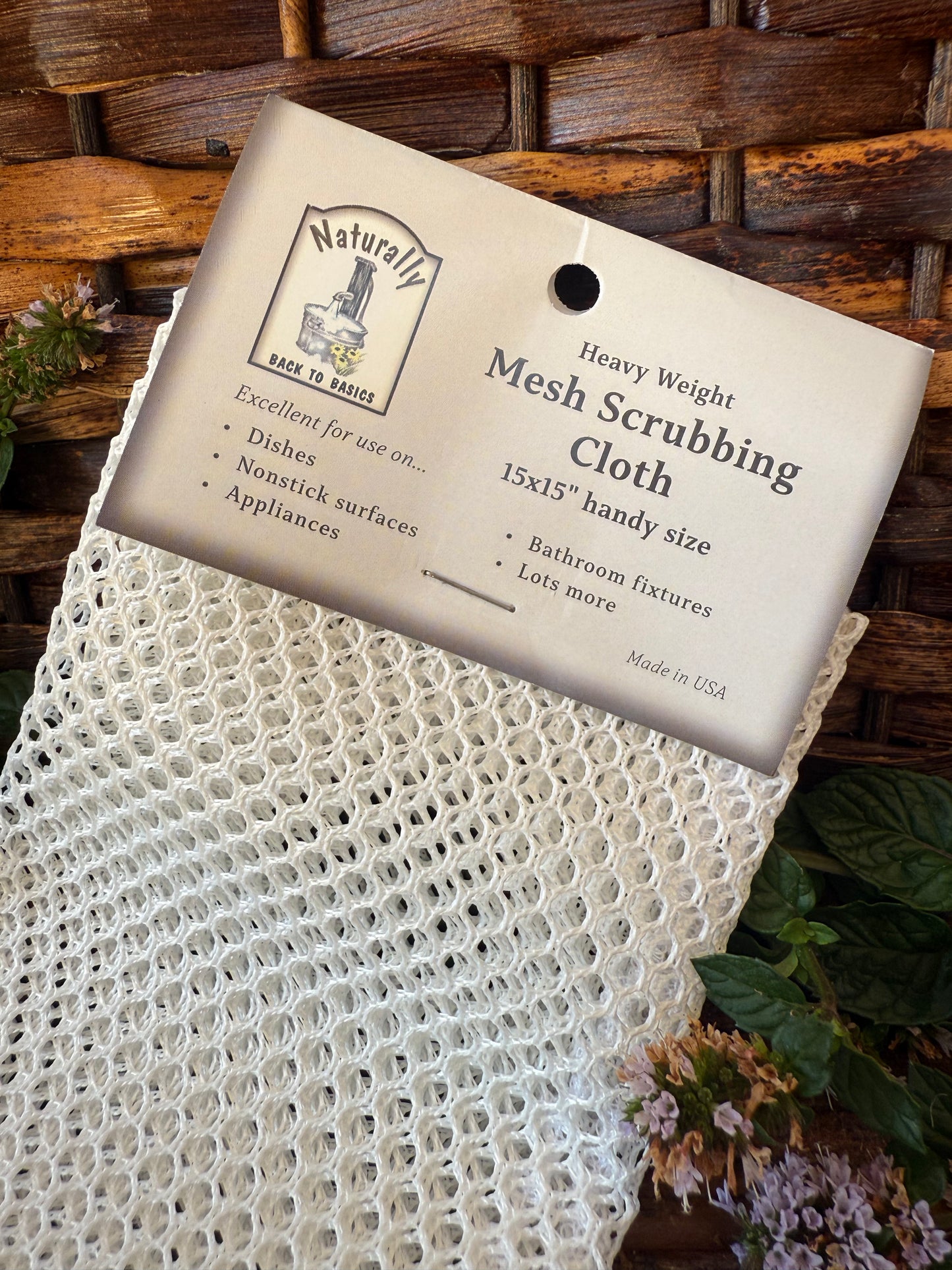 Miller’s Naturally Back to Basics Mesh Scrubbing Cloth
