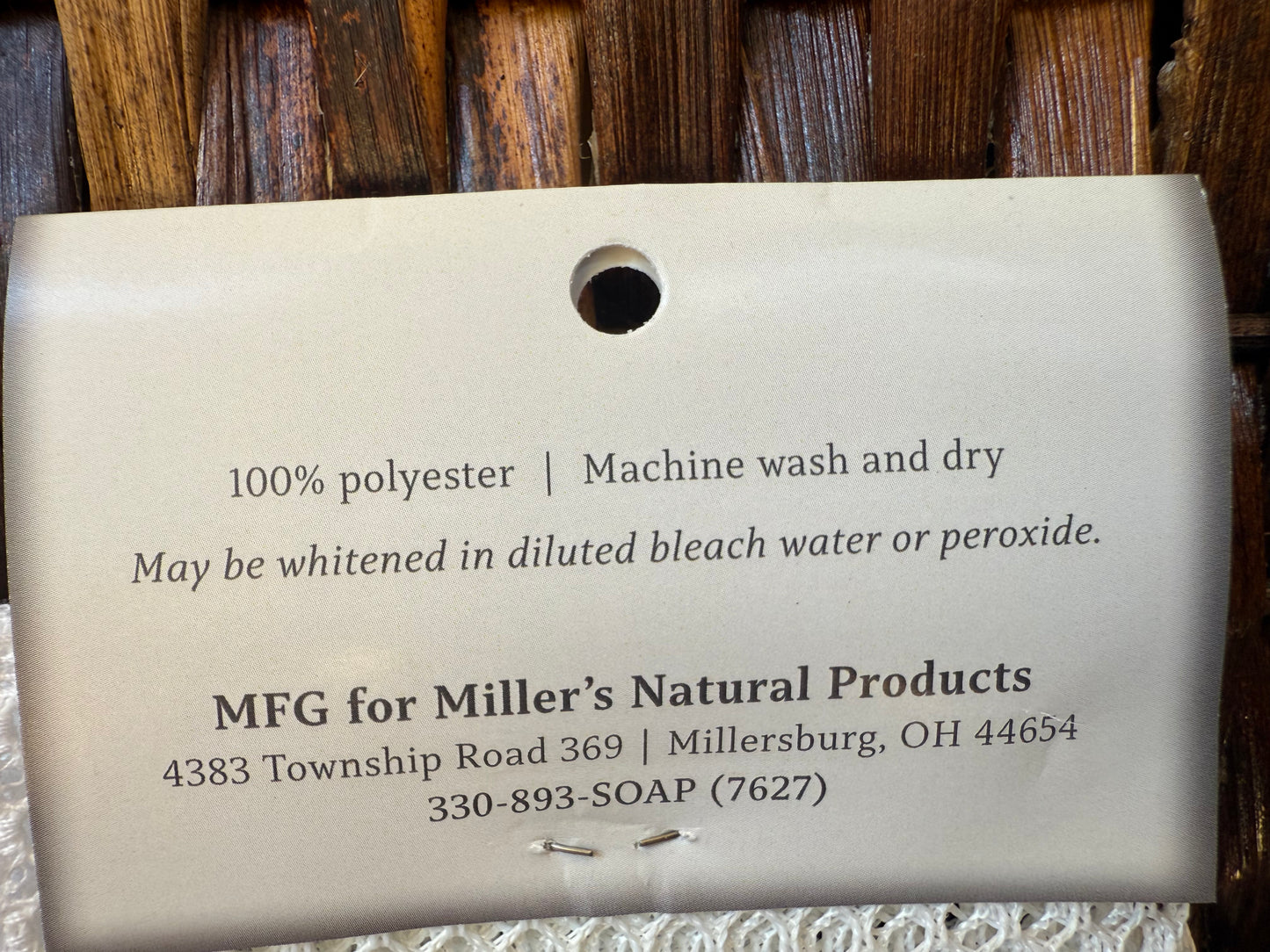Miller’s Naturally Back to Basics Mesh Scrubbing Cloth