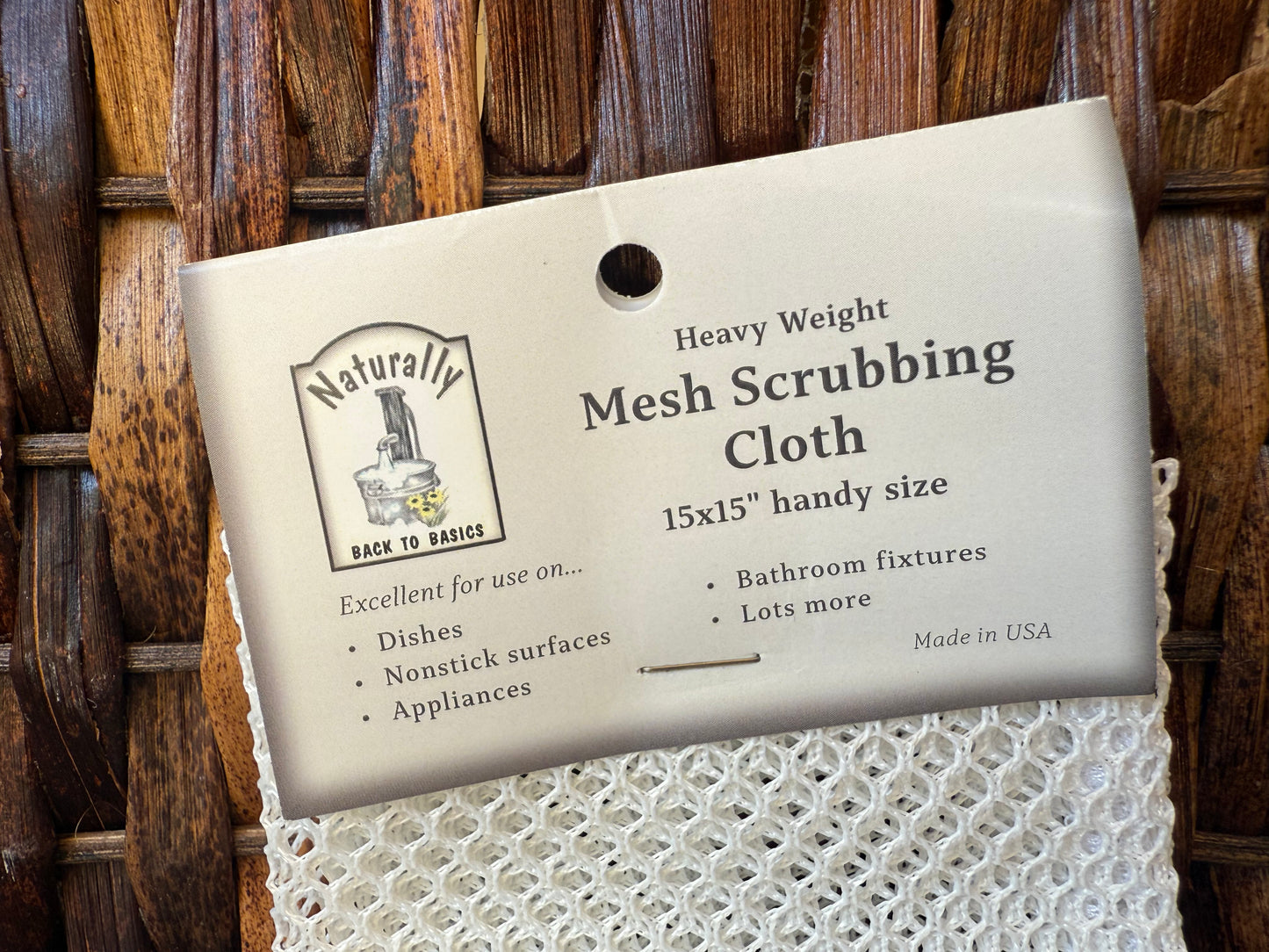 Miller’s Naturally Back to Basics Mesh Scrubbing Cloth