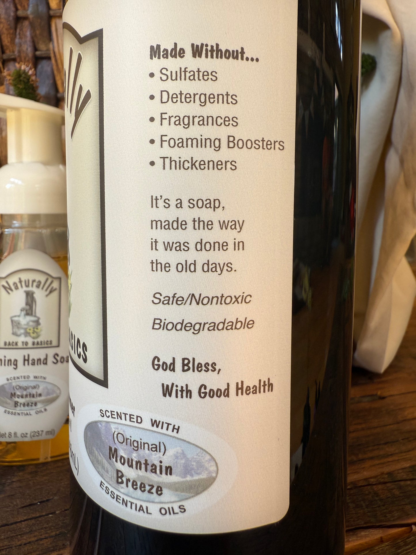 Miller’s Naturally Back to Basics Foaming Hand Soap (Cocoa Butter Based) – Mountain Breeze
