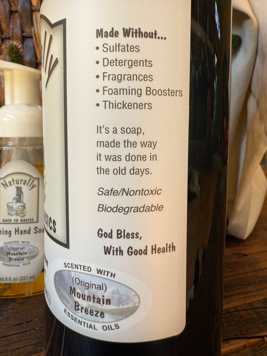 Miller’s Naturally Back to Basics Foaming Hand Soap (Cocoa Butter Based) – Mountain Breeze