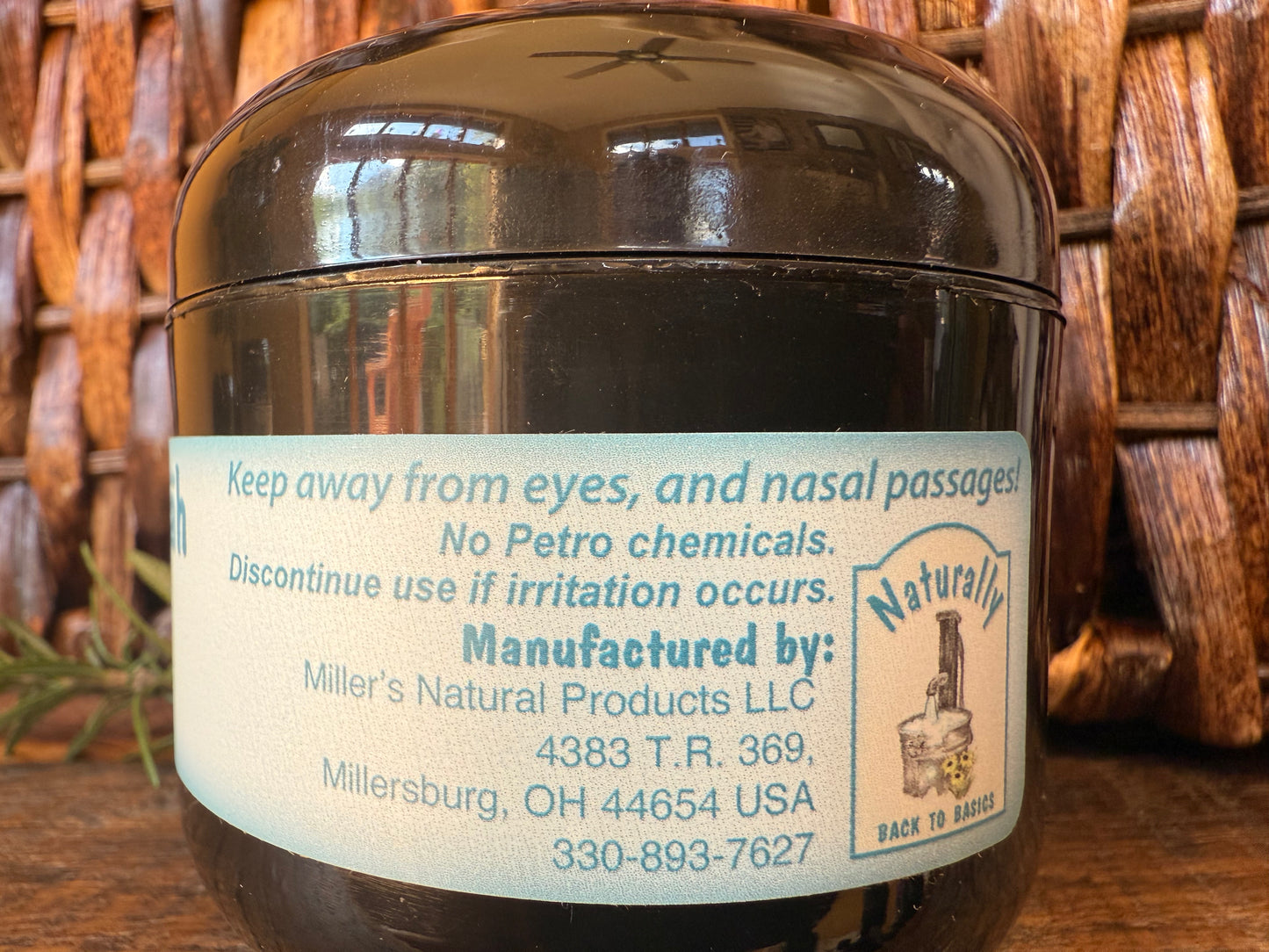 Miller’s Naturally Back to Basics Vapotrāte Menthol Salve (4 oz)