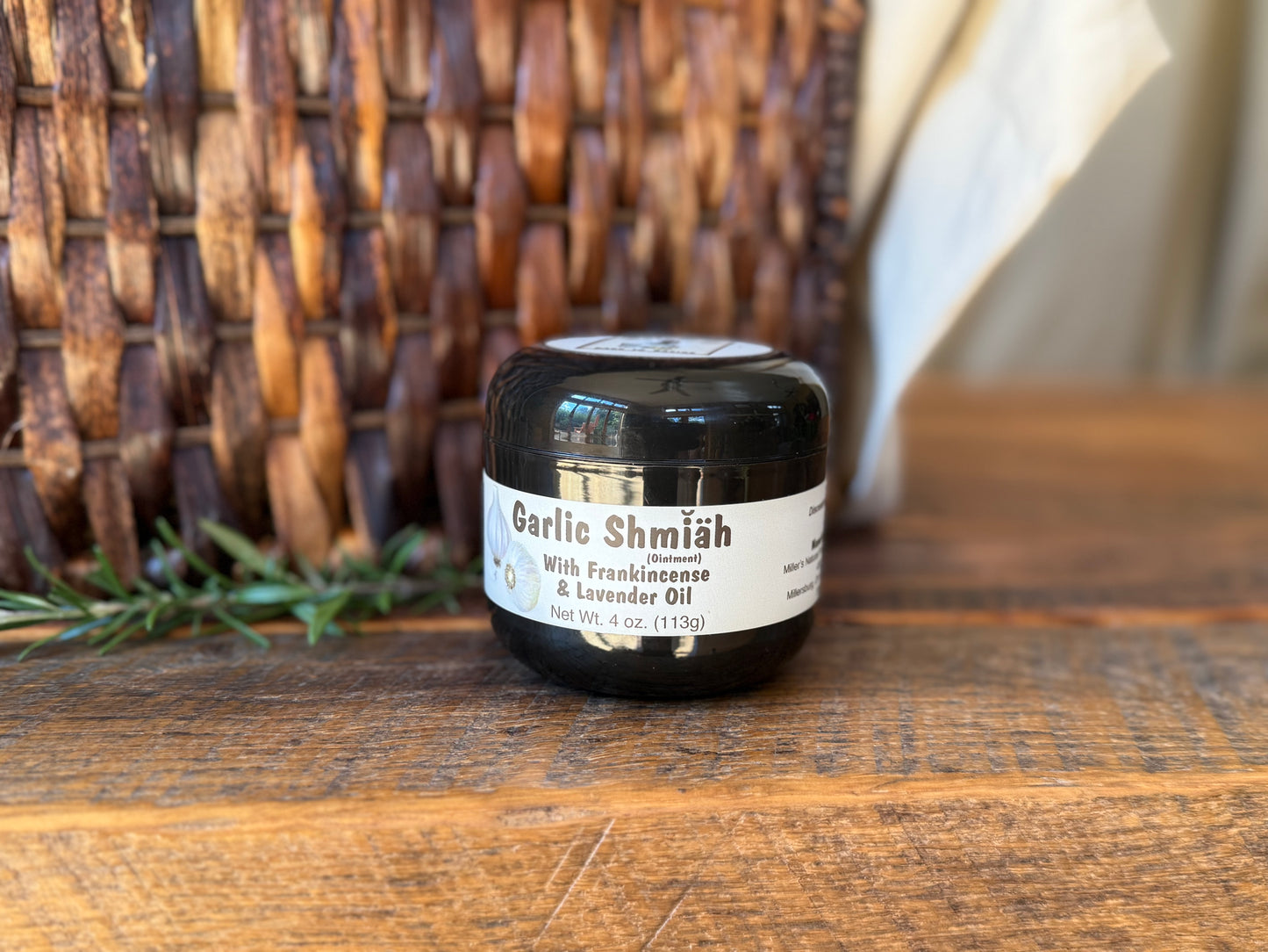 Miller’s Naturally Back to Basics Garlic Shmiah Ointment (4 oz)