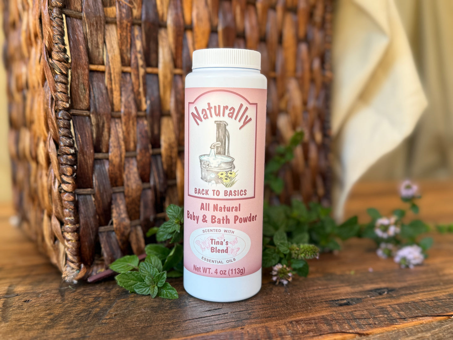 Miller’s Naturally Back to Basics – Baby & Bath Powder – Tina's Blend - Herbal Root Powder for Babies, Sensitive Skin & All-Natural Care