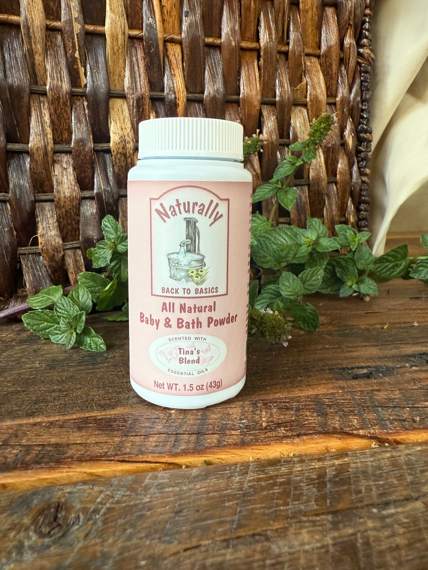 Miller’s Naturally Back to Basics – Baby & Bath Powder – Tina's Blend - Herbal Root Powder for Babies, Sensitive Skin & All-Natural Care