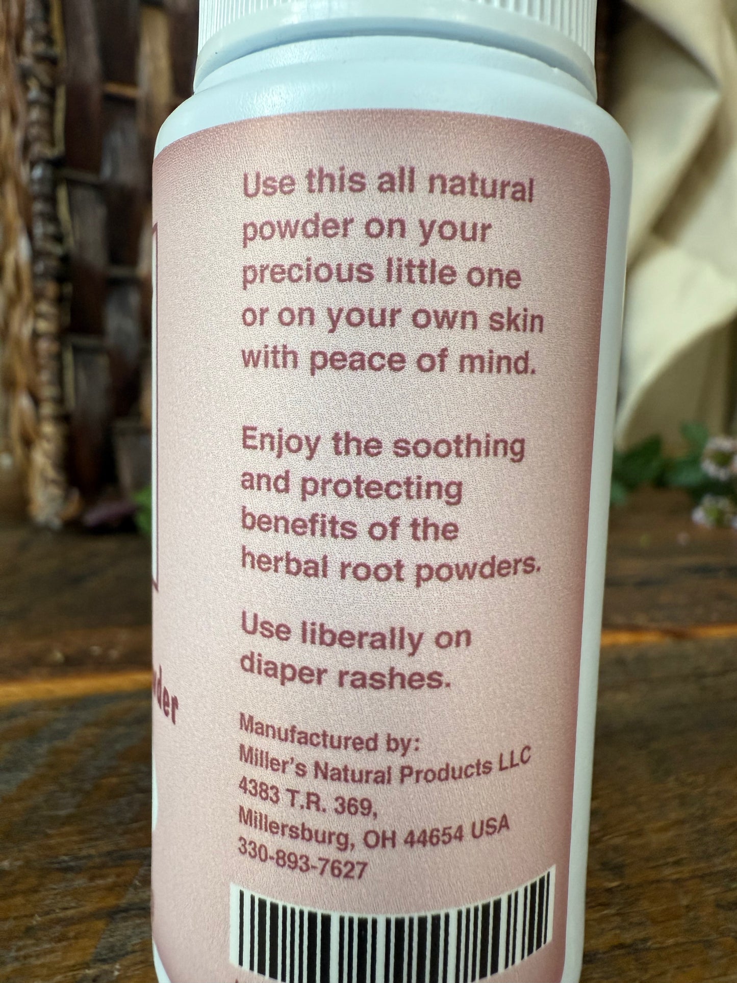Miller’s Naturally Back to Basics – Baby & Bath Powder – Tina's Blend - Herbal Root Powder for Babies, Sensitive Skin & All-Natural Care