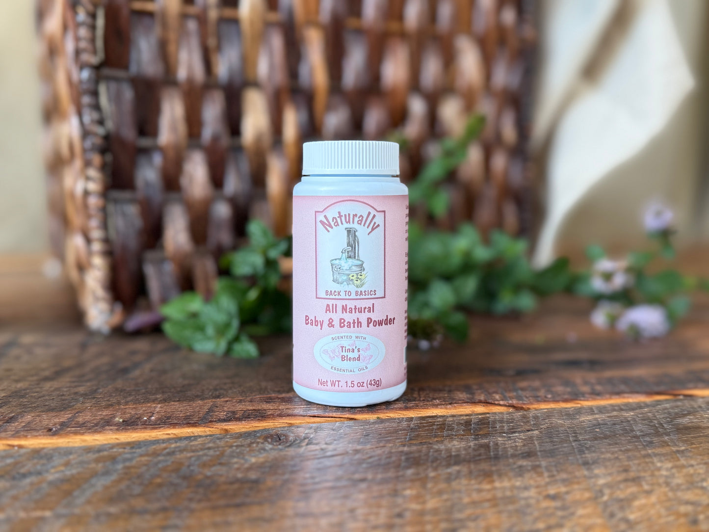 Miller’s Naturally Back to Basics – Baby & Bath Powder – Tina's Blend - Herbal Root Powder for Babies, Sensitive Skin & All-Natural Care