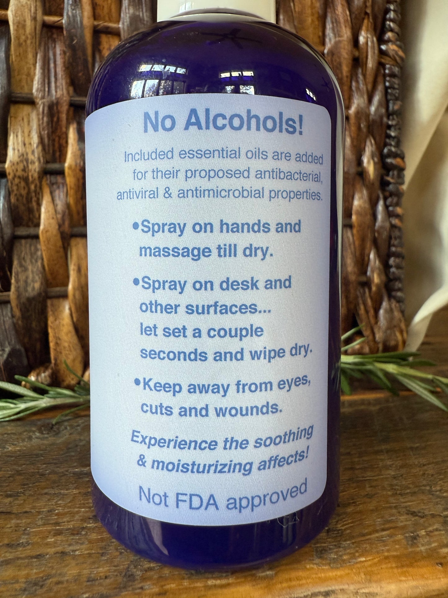 Miller’s Naturally Back to Basics No-Rinse Hand & Surface Sanitizer