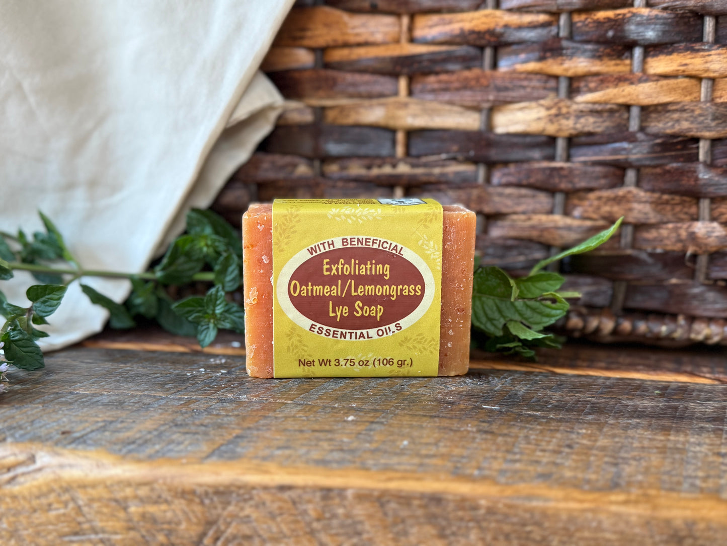 Miller’s Naturally Back to Basics Luxury Bar Soap (Shea Butter Based) – Exfoliating Oatmeal/Lemongrass