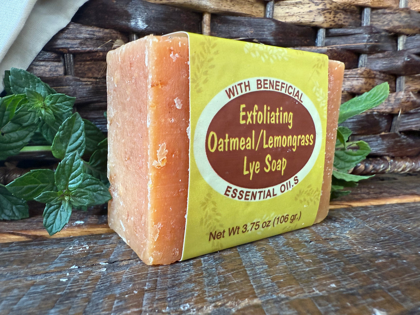 Miller’s Naturally Back to Basics Luxury Bar Soap (Shea Butter Based) – Exfoliating Oatmeal/Lemongrass