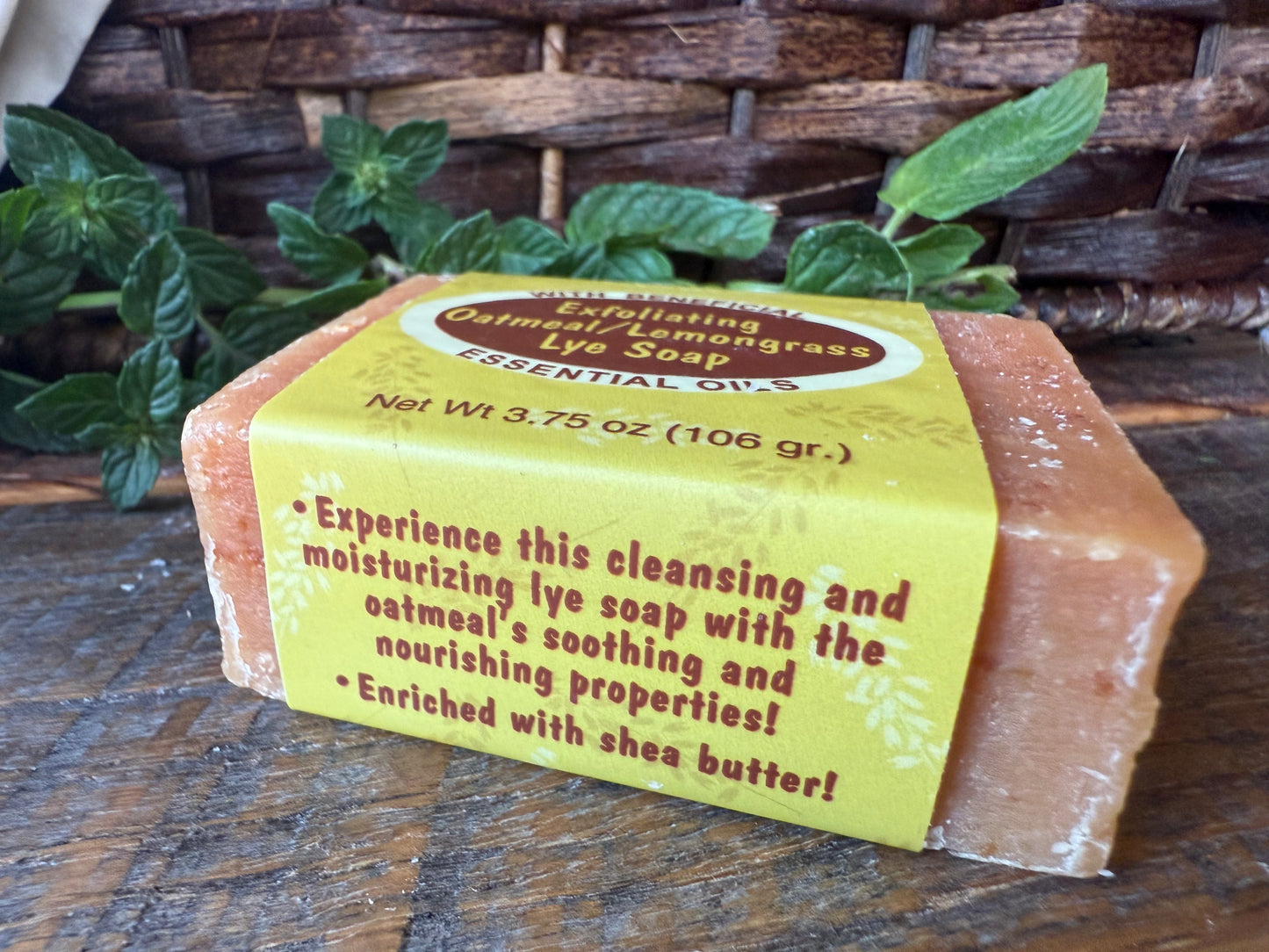 Miller’s Naturally Back to Basics Luxury Bar Soap (Shea Butter Based) – Exfoliating Oatmeal/Lemongrass