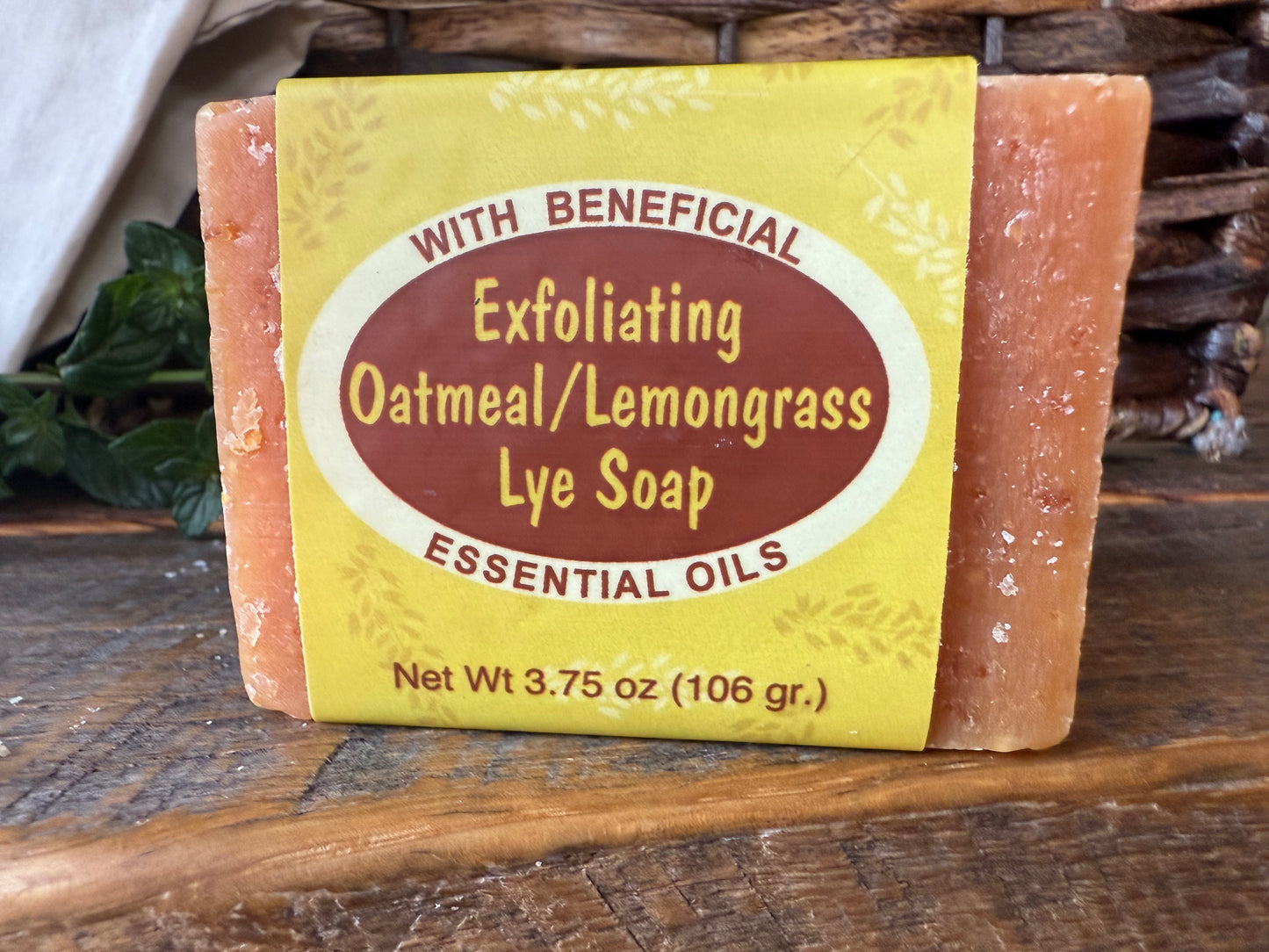 Miller’s Naturally Back to Basics Luxury Bar Soap (Shea Butter Based) – Exfoliating Oatmeal/Lemongrass