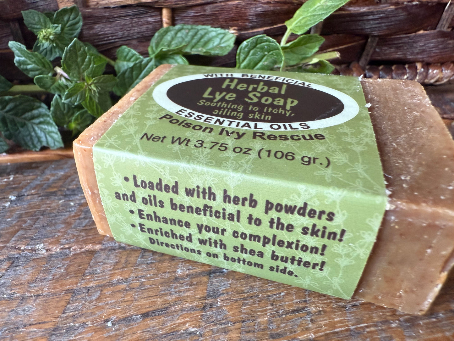 Miller’s Naturally Back to Basics Luxury Bar Soap (Shea Butter Based) – Herbal / Poison Ivy Rescue