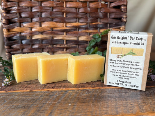 Miller’s Naturally Back to Basics Artisan Handcrafted Tallow Bar Soap – Lemongrass (Amish Made in Ohio)