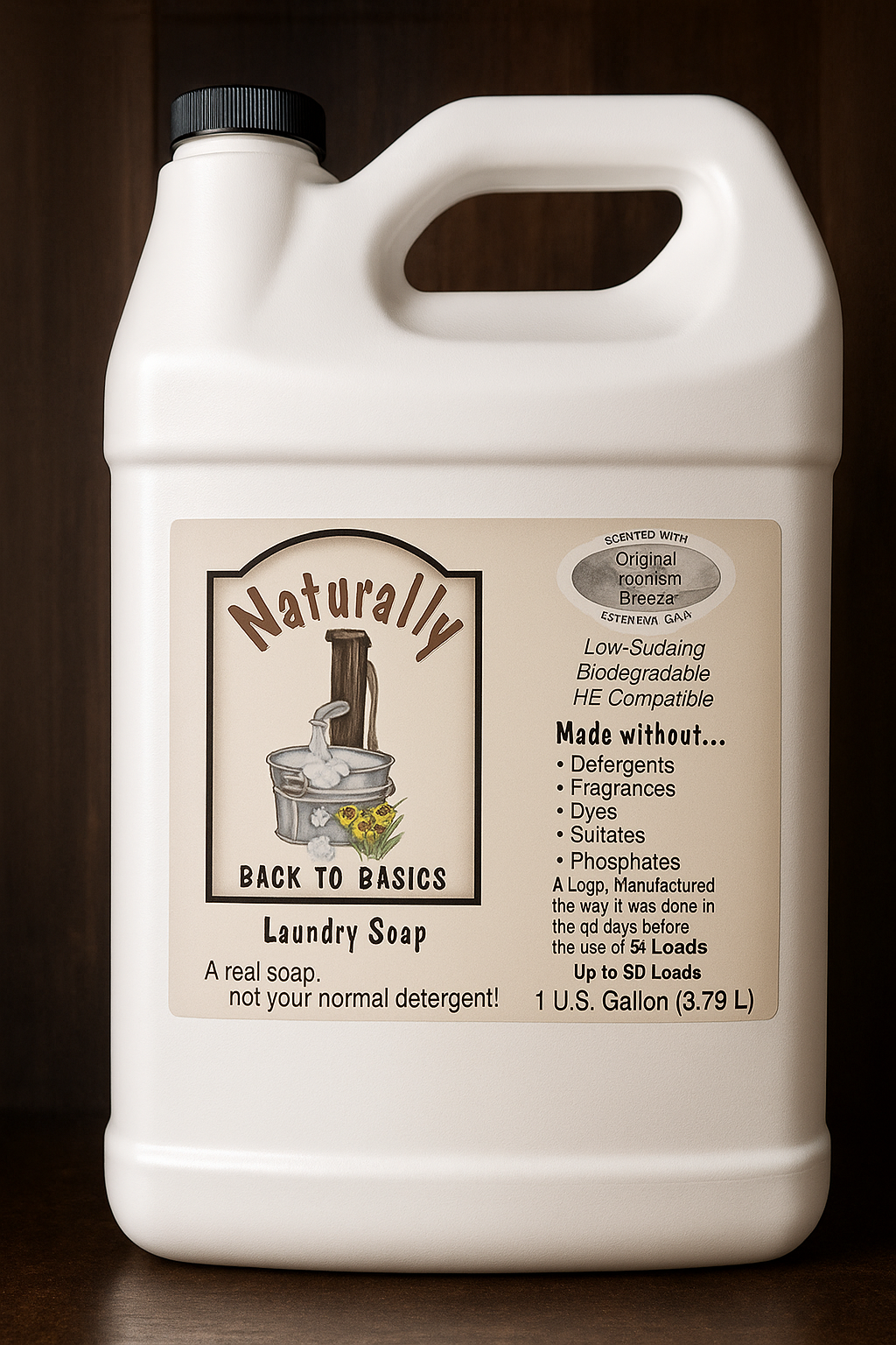 Miller’s Naturally Back to Basics Laundry Soap – Mountain Breeze (1 Gallon)